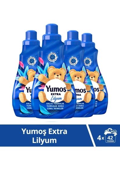Yumoş Extra Konsantre Çamaşır Yumuşatıcısı Lilyum 1008 ml x4 ürün görseli 1