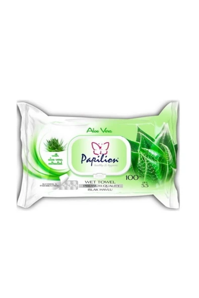 Papilion Islak Havlu Aloe Vera 100lü ürün görseli 1