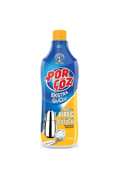 Porçöz Ekstra Güçlü Pas Ve Kireç Çözücü 1 Litre ürün görseli 1