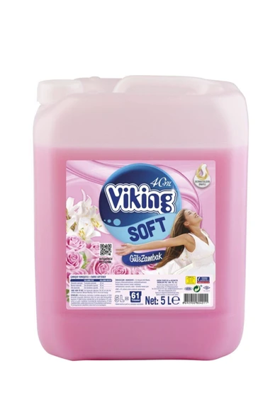 Viking Çamaşır Yumuşatıcı Gül&zambak 5 Lt X 4 Adet ürün görseli 1