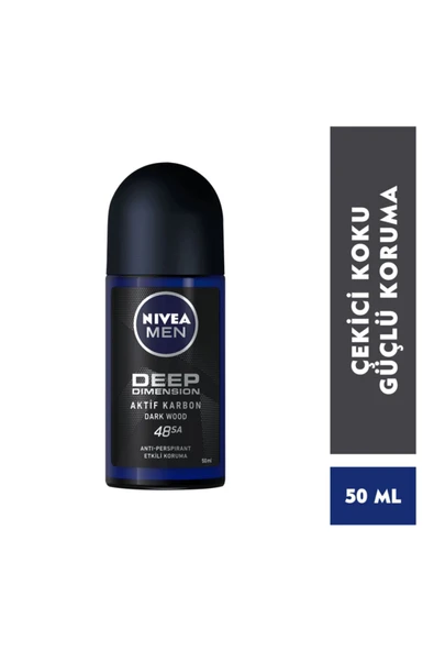 NIVEA Roll-on Erkek 50 ML.Deep Dimension ürün görseli 1