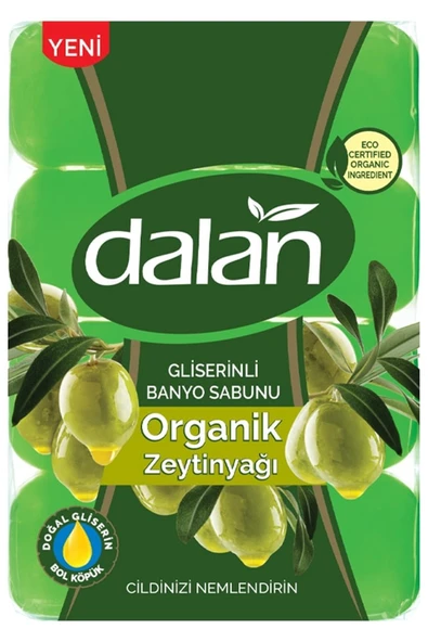 Dalan : Gliserinli Organik Zeytinyağlı Banyo Sabunu 4 X 150 Gr ürün görseli 1