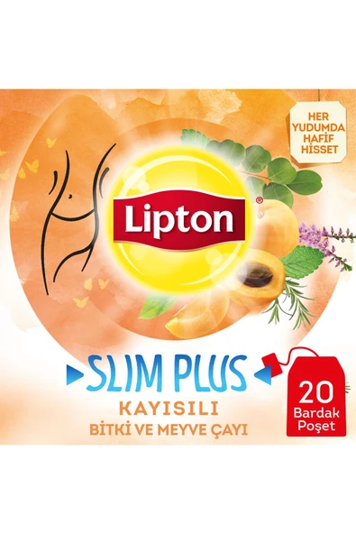 Lipton Slim Plus Kayısılı 20'li 2 Paket - Resim 2