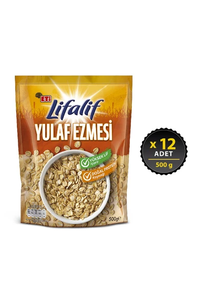 Eti Lifalif Yulaf Ezmesi 500 g x 12 Adet ürün görseli 1