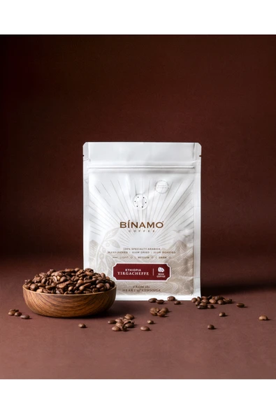 binamo coffee Ethiopia Yirgacheffe Çekirdek Kahve(250 gr) ürün görseli 1