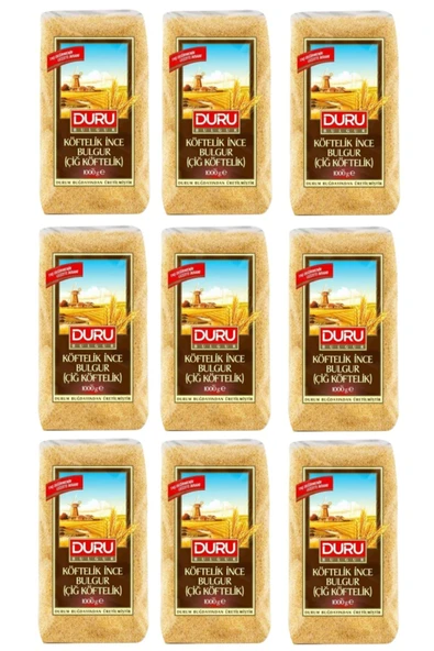 Duru Köftelik Ince Bulgur (çiğköftelik) 1 Kg X 9 Adet ürün görseli 1