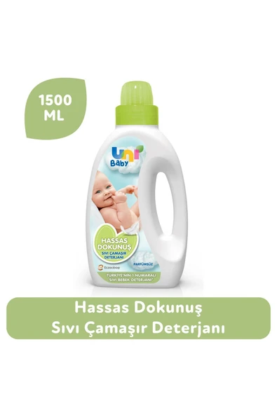 Uni Baby Hassas Dokunuş Sıvı Çamaşır Deterjanı 1500 ml ürün görseli 1