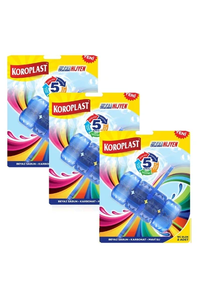 Koroplast Wc Blok 5 Etkili 2 X 50 Gr x 3 Paket ürün görseli 1