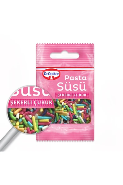 Dr. Oetker Dr.oetker Dekor Pasta Süsü Şekerli Çubuk 10 gr ürün görseli 1
