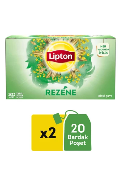 Lipton Rezene Bitki Çayı Süzen Bardak Poşet 20li X 2 Adet ürün görseli 1