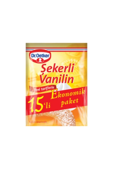 Dr. Oetker Dr.Oetker Şekerli Vanilin 15'li Paket 75 Gr ( 12 ADET ) ürün görseli 1