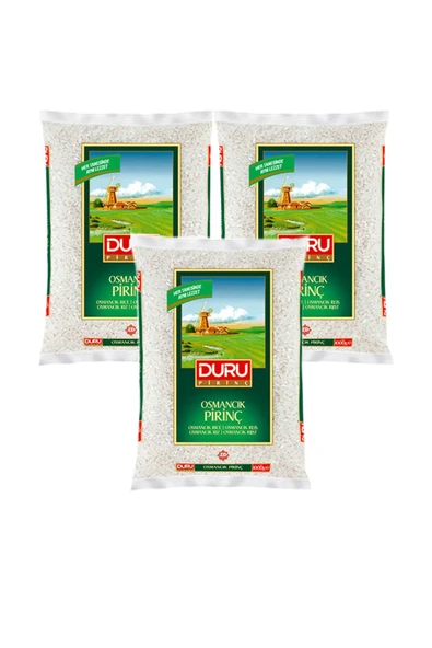 Duru Osmancık Pirinç 3 x 1000 gr ürün görseli 1