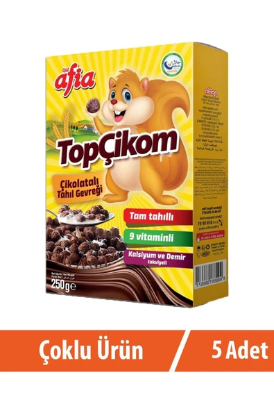 Afia Topçikom Çiko Tahıl Gevreği 5x250 gr ürün görseli 1