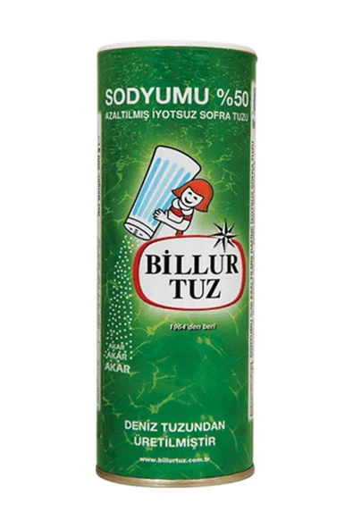 Billur Sodyumu Azaltılmış İyotsuz Tuz 500 gr ürün görseli 1