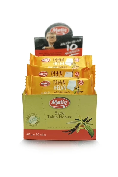 METIN Mini Sade Paket Helva 40 gr 20 Adet ürün görseli 1