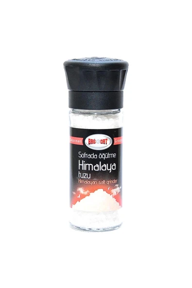 Bağdat Baharat Himalaya Çakıl Tuzu Sofrada Öğütme 110gr Değirmen ürün görseli 1