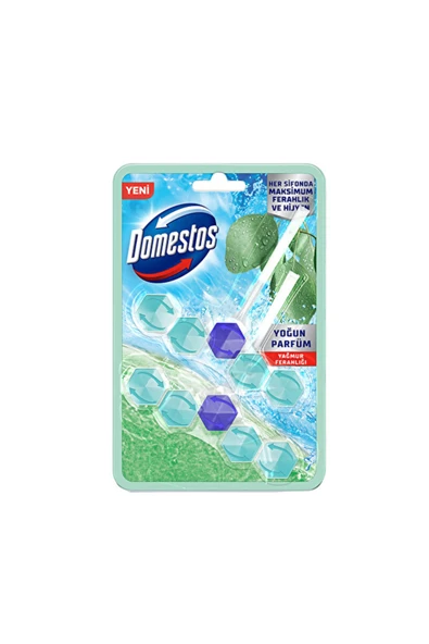Domestos Wc Temizleyici Blok 2x5'li Güç Yağmur Ferahlığı (5 ADET) ürün görseli 1