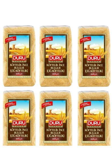 Duru Köftelik Ince Bulgur (çiğköftelik) 1 Kg X 6 Adet ürün görseli 1