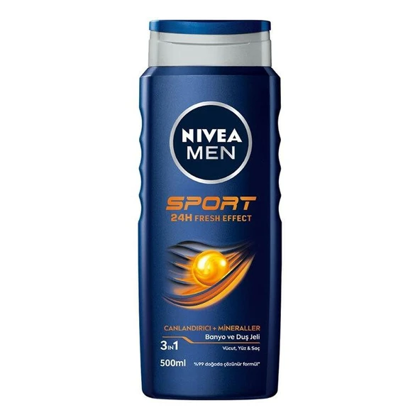 Nivea Men Saç ve Vücut Şampuanı Sport 500 ml ürün görseli 1