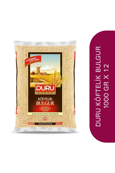 Duru 1000 gr Köftelik Bulgur X 12 ürün görseli 1