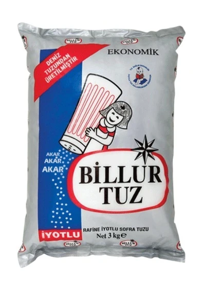 Billur Tuz BİLLURTUZ PAKET 3000 GR ürün görseli 1