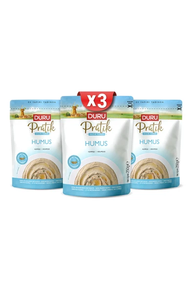 Duru Bulgur Duru Pratik Humus ( 3 x 250g ) ürün görseli 1