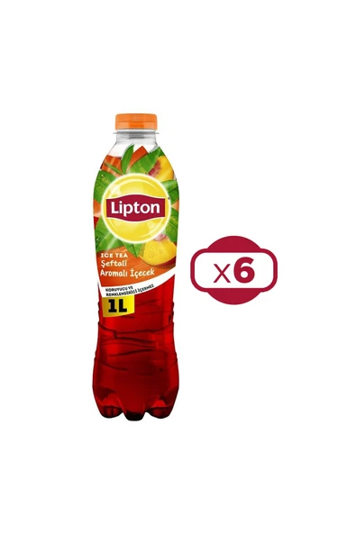 Lipton Ice Tea Şeftali 1 lt x 6 Adet ürün görseli 1