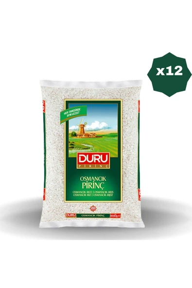 Duru OSMANCIK PİRİNÇ 1 KG x 12 ADET ürün görseli 1