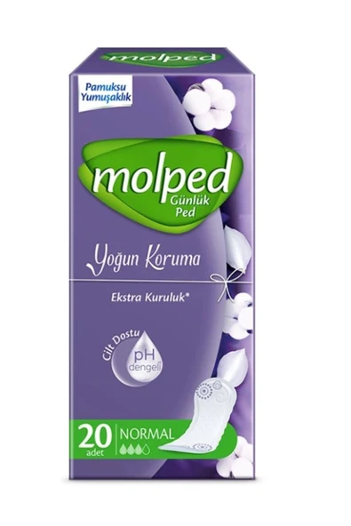 Molped Yoğun Koruma Günlük Ped 20 Adet ürün görseli 1