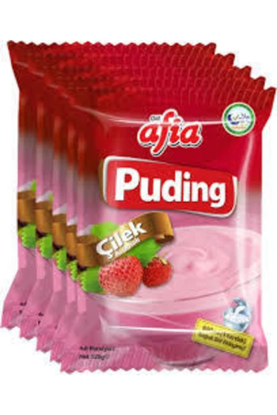 Afia Çilekli Puding 115 Gr. 5 Adet ürün görseli 1