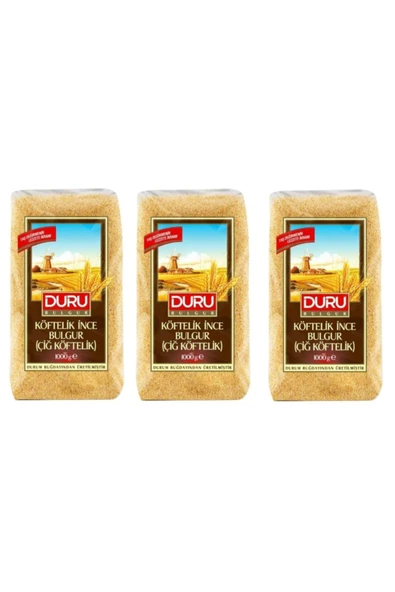 Duru Köftelik Ince Bulgur (çiğköftelik) 1 Kg X 3 Adet ürün görseli 1