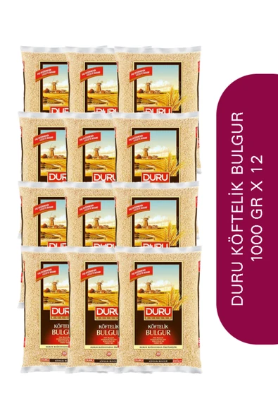 Duru 1000 gr Köftelik Bulgur X 12 - Resim 2