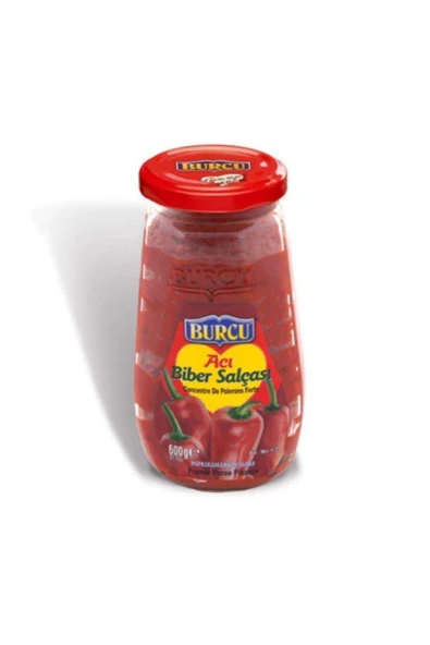 BURCU Biber Salçası Acılı Cam Kavanoz 600 gr ürün görseli 1