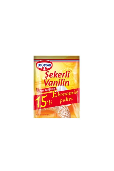 Dr. Oetker Şekerli Vanilin 15'li Poşet ürün görseli 1