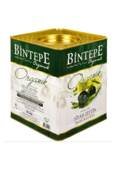 BİNTEPE ORGANİK Siyah Zeytin Teneke 10 kg ürün görseli 1