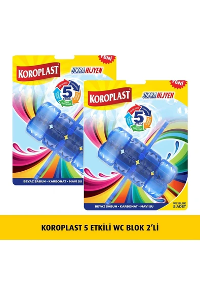 Koroplast Wc Blok 5 Etkili 2 X 50 Gr x 2 Paket ürün görseli 1