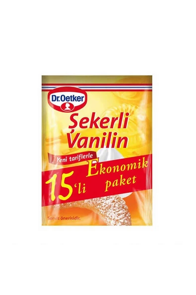 Dr. Oetker Şekerli Vanilin 15'li 75 gr 12 Adet ürün görseli 1