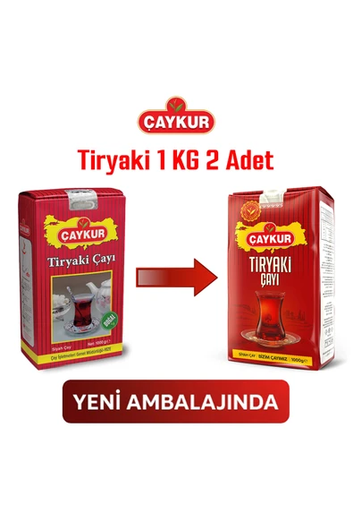 Çaykur Tiryaki Dökme Çay 2'li Paket 1kg ürün görseli 1
