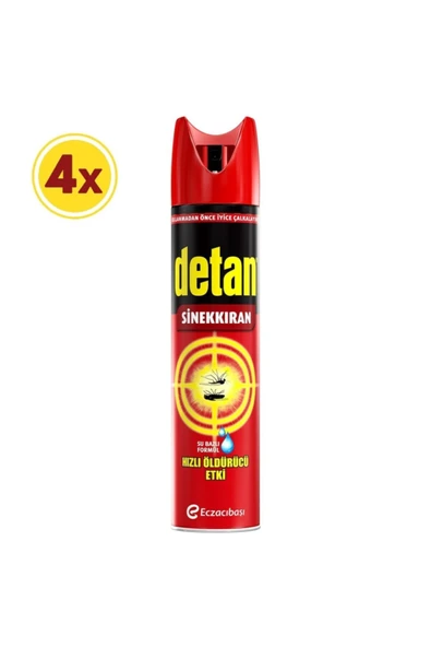 Detan Sinekkıran Su Bazlı 275 ml X 4 Adet ürün görseli 1