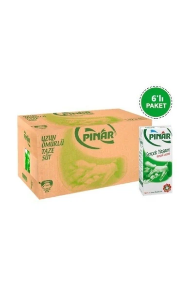 Pınar Tam Yaglı Süt 1000 Gr 6'lı ürün görseli 1