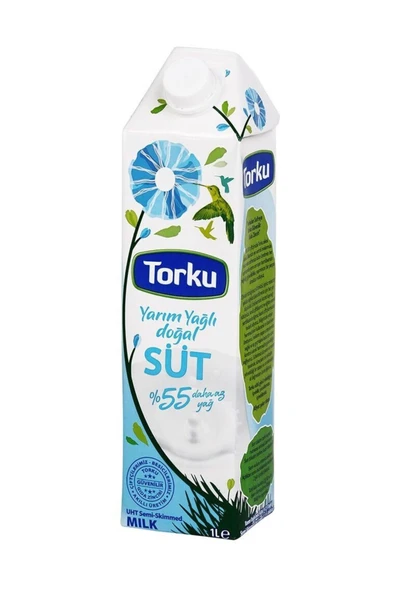 Torku Yarım Yağlı Süt 1 lt ürün görseli 1