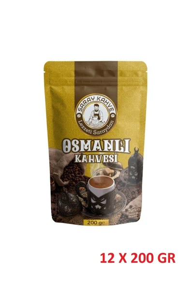 SARAY KAHVE Osmanlı Kahvesi 200 Gr X12 Set Suha Depo ürün görseli 1
