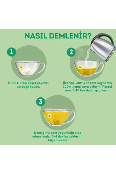 Lipton Rezene Çayı 20 Adet X 2 Gr 12 Li Set - Resim 4
