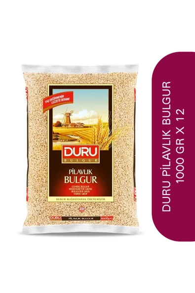Duru Pilavlık Bulgur 1000 Gr X 12 Adet ürün görseli 1