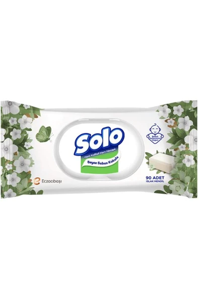 Solo Beyaz Sabun Kokulu Islak Mendil 90 Yaprak ürün görseli 1