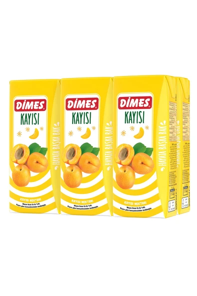 Dimes Meyve Suyu Kayısı 6x200 ml ürün görseli 1