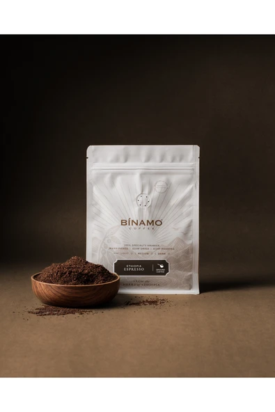 binamo coffee Ethiopia Espresso Öğütülmüş Kahve(250gr) ürün görseli 1
