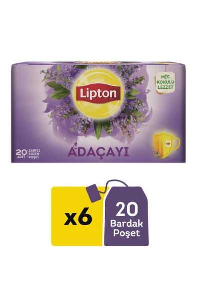 Lipton Adaçayı Bardak Poşet Çay X 6 Adet ürün görseli 1