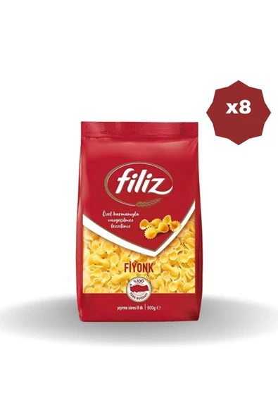 FİLİZ FİYONK MAKARNA 500 GR X 8 Adet ürün görseli 1