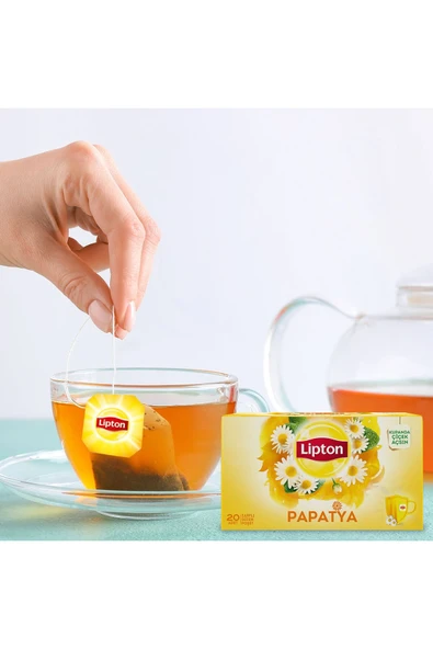 Lipton Papatya Bardak Poşet Bitki Çayı 20'li - Resim 6